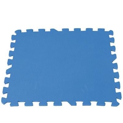 Blauwe vloertegel 50x50 cm met in elkaar grijpende randen