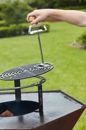 Barbecook - Grid Lifter uit roestvast staal en hout FSC 100%