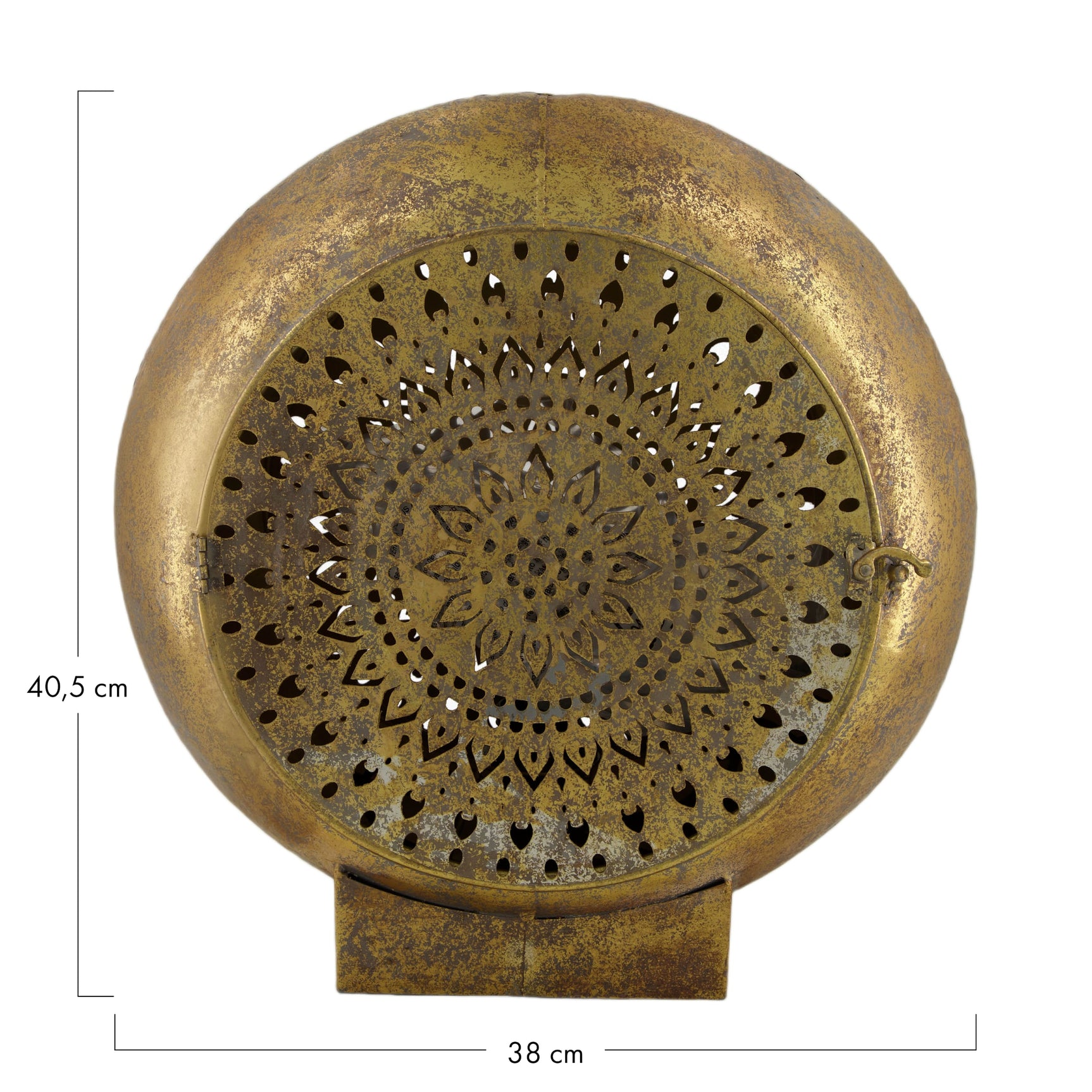 Tafel lamp metaal 38x16.5x40.5cm