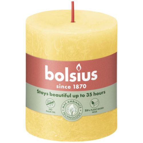 Stompkaars 80/68 Rustiek Sunny Yellow - Bolsius
