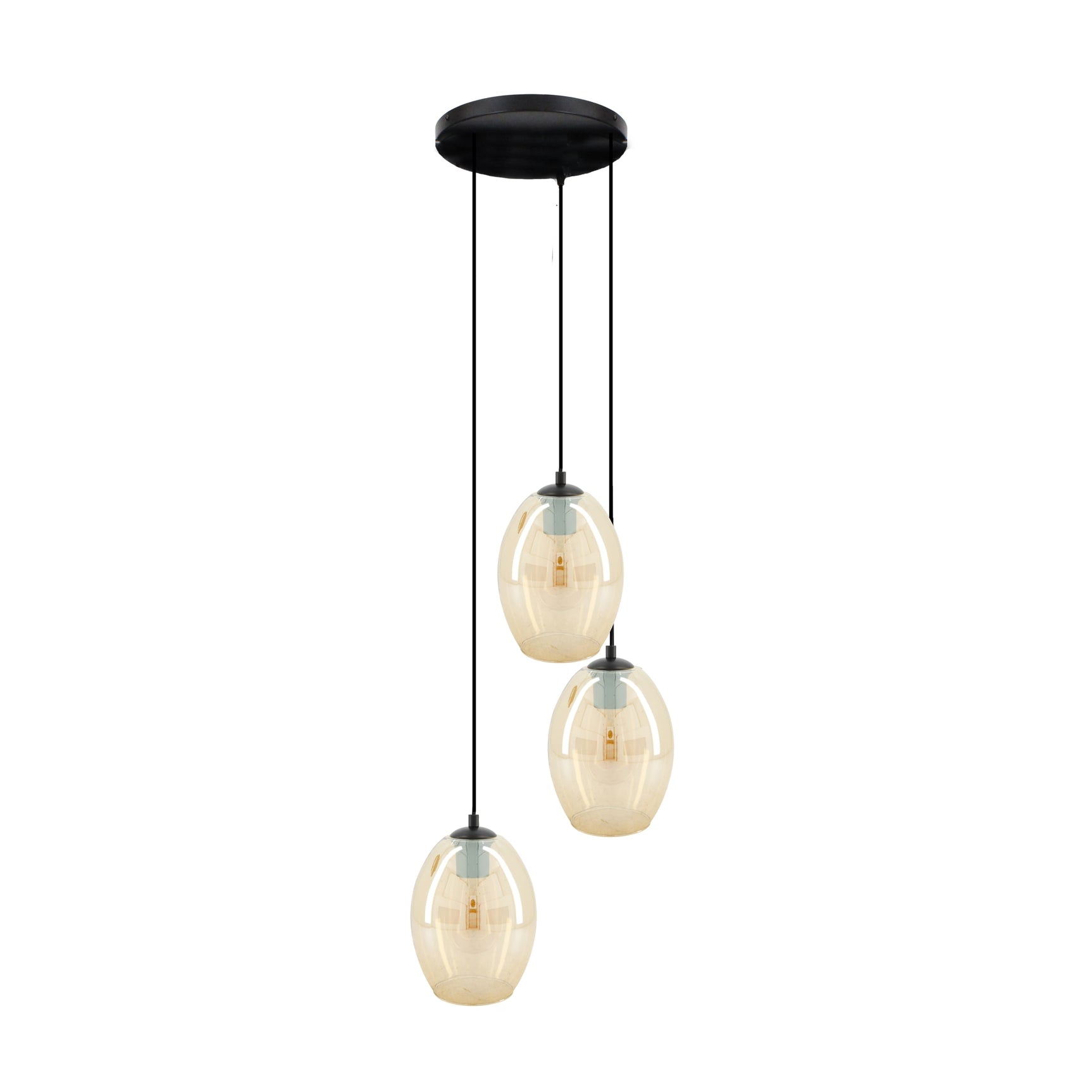 Hang lamp glas 39x36x130cm