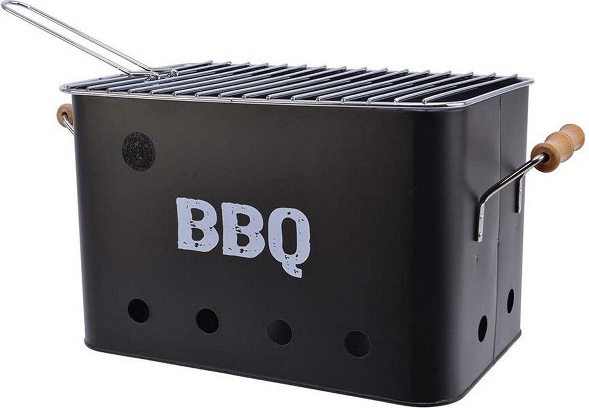 Barbecue draagbaar met handige handvaten - BBQ (21 x 32,5 x 21 cm)