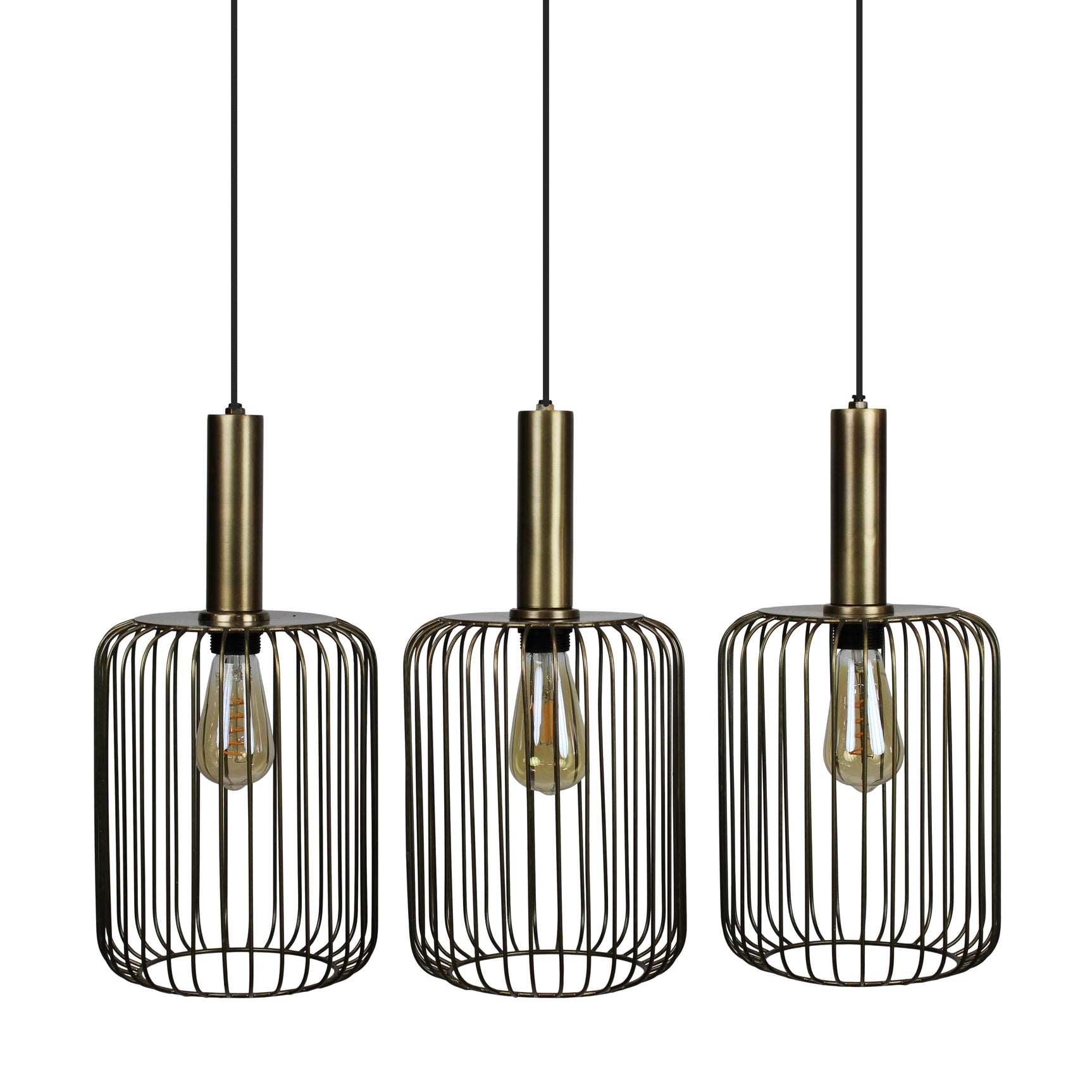 Hang lamp rond metaal 80x22x130cm