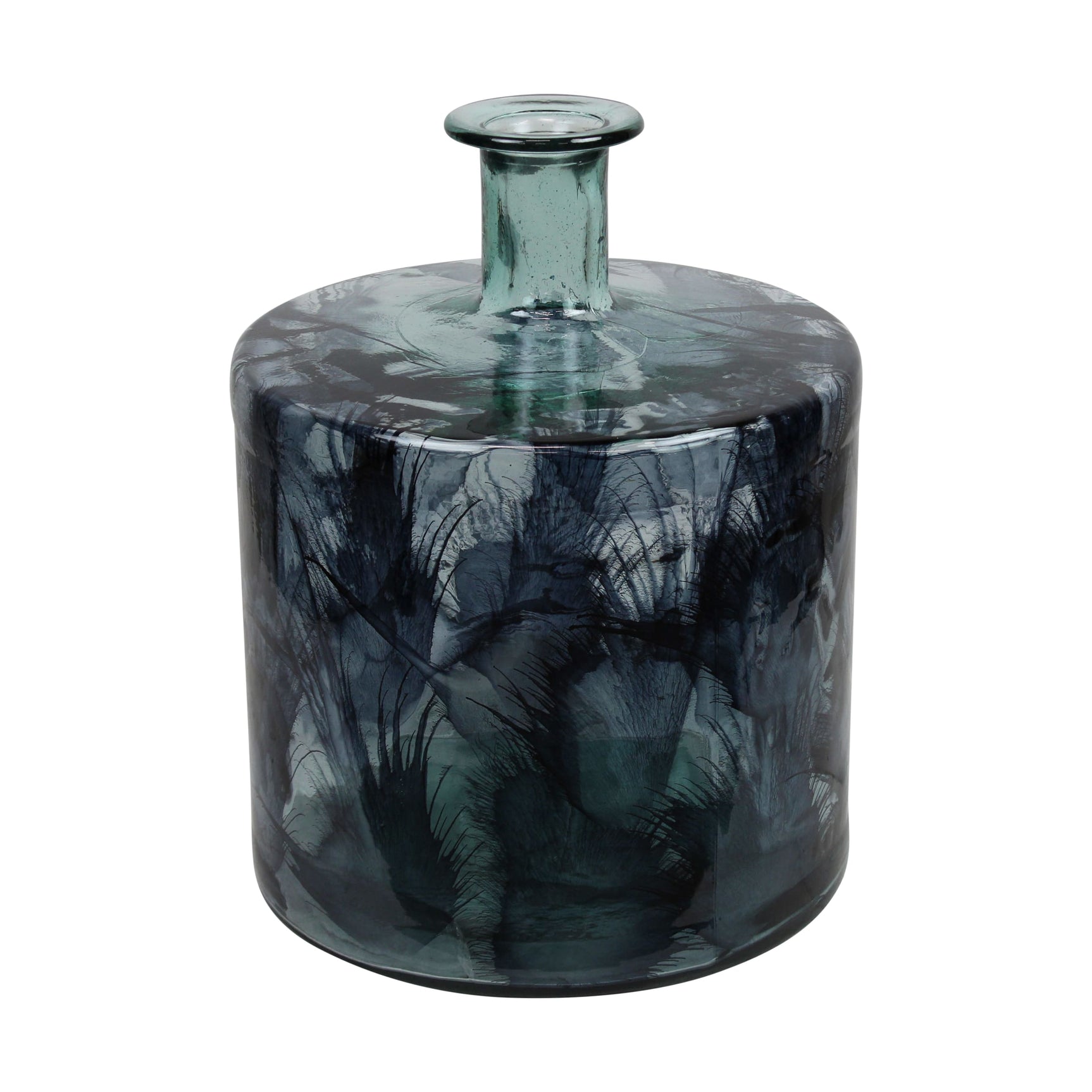 Vaas gerecycled glas 35x35x45cm