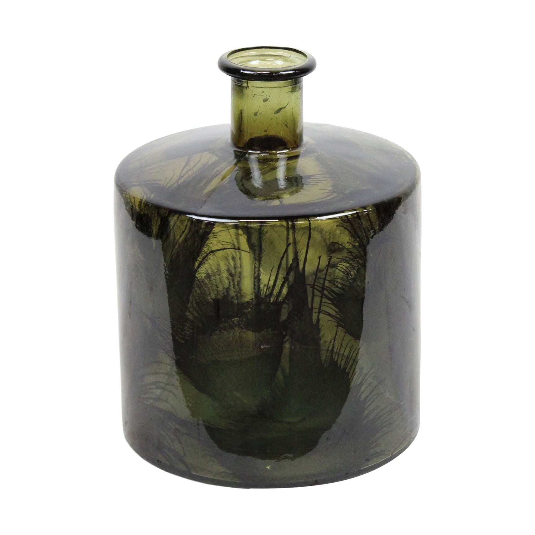 Vaas gerecycled glas 20.5x20.5x26cm