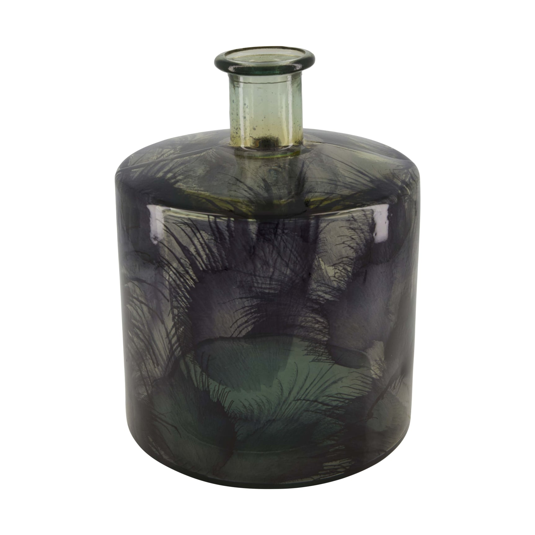 Vaas gerecycled glas 20.5x20.5x26cm