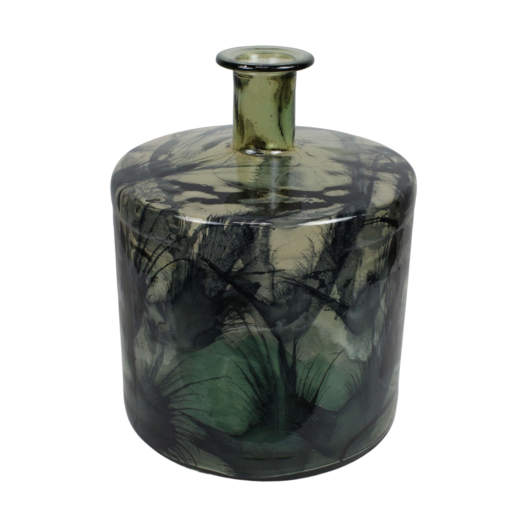 Vaas gerecycled glas 35x35x45cm