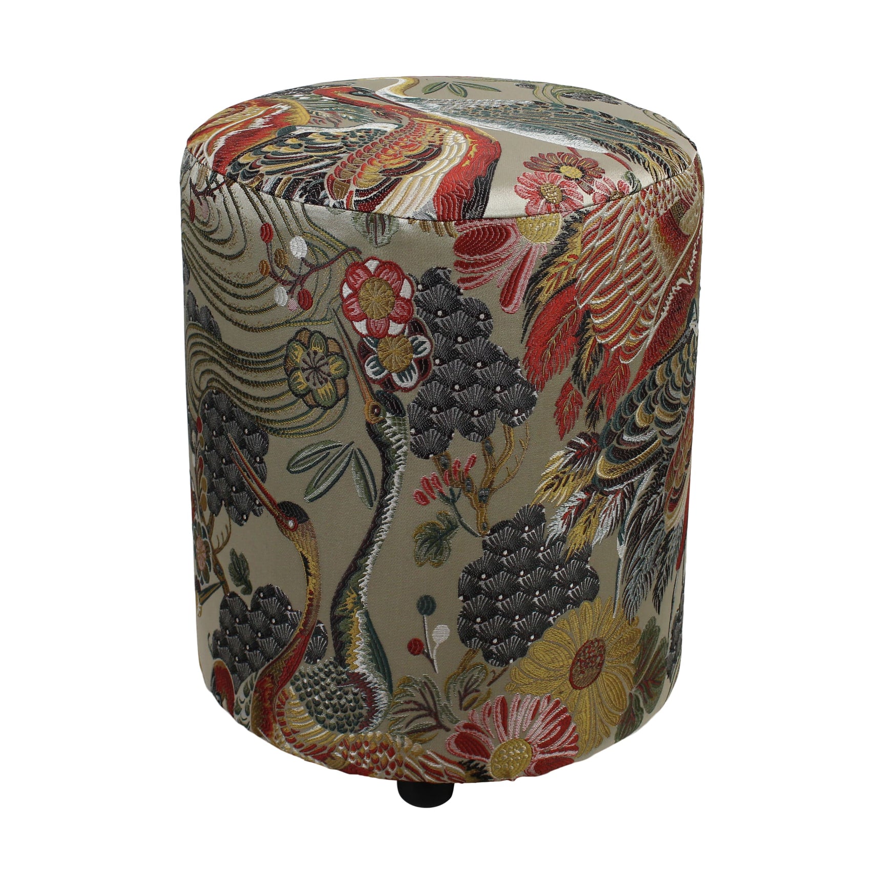 Poef rond met print 38x38x48cm