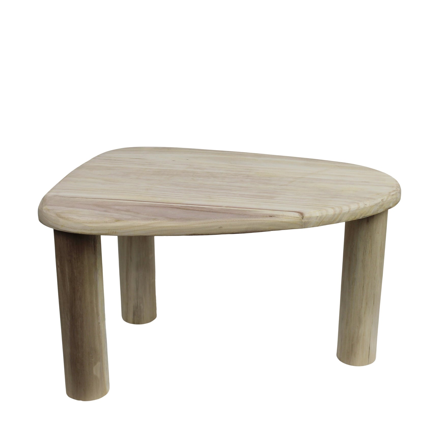 bijzettafel rond paulownia hout 68x48x40cm