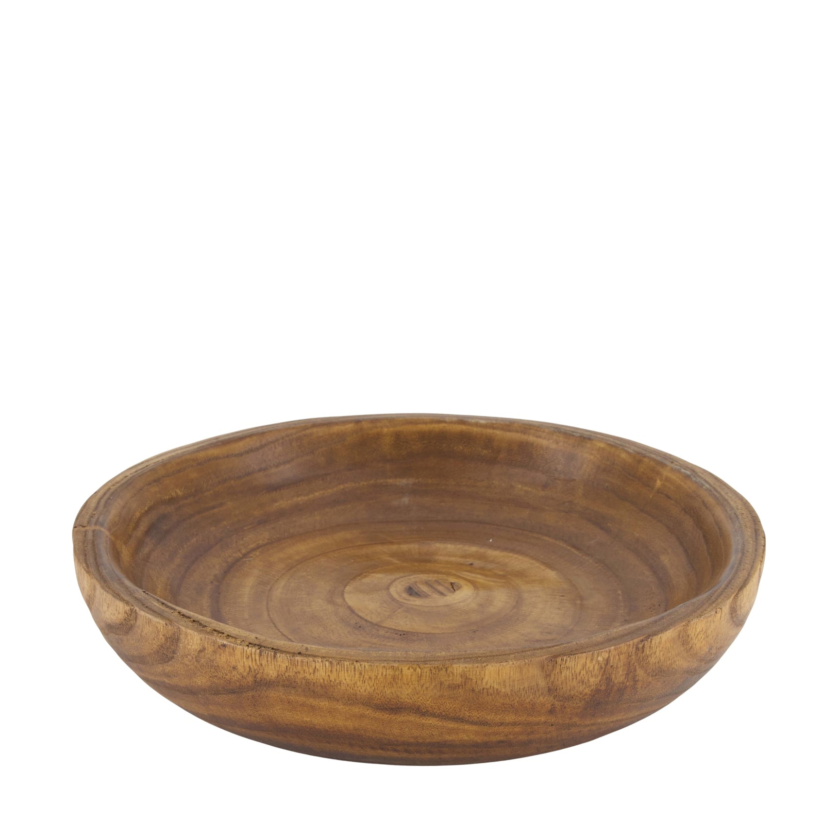 Kom rond paulownia hout 35x35x7cm