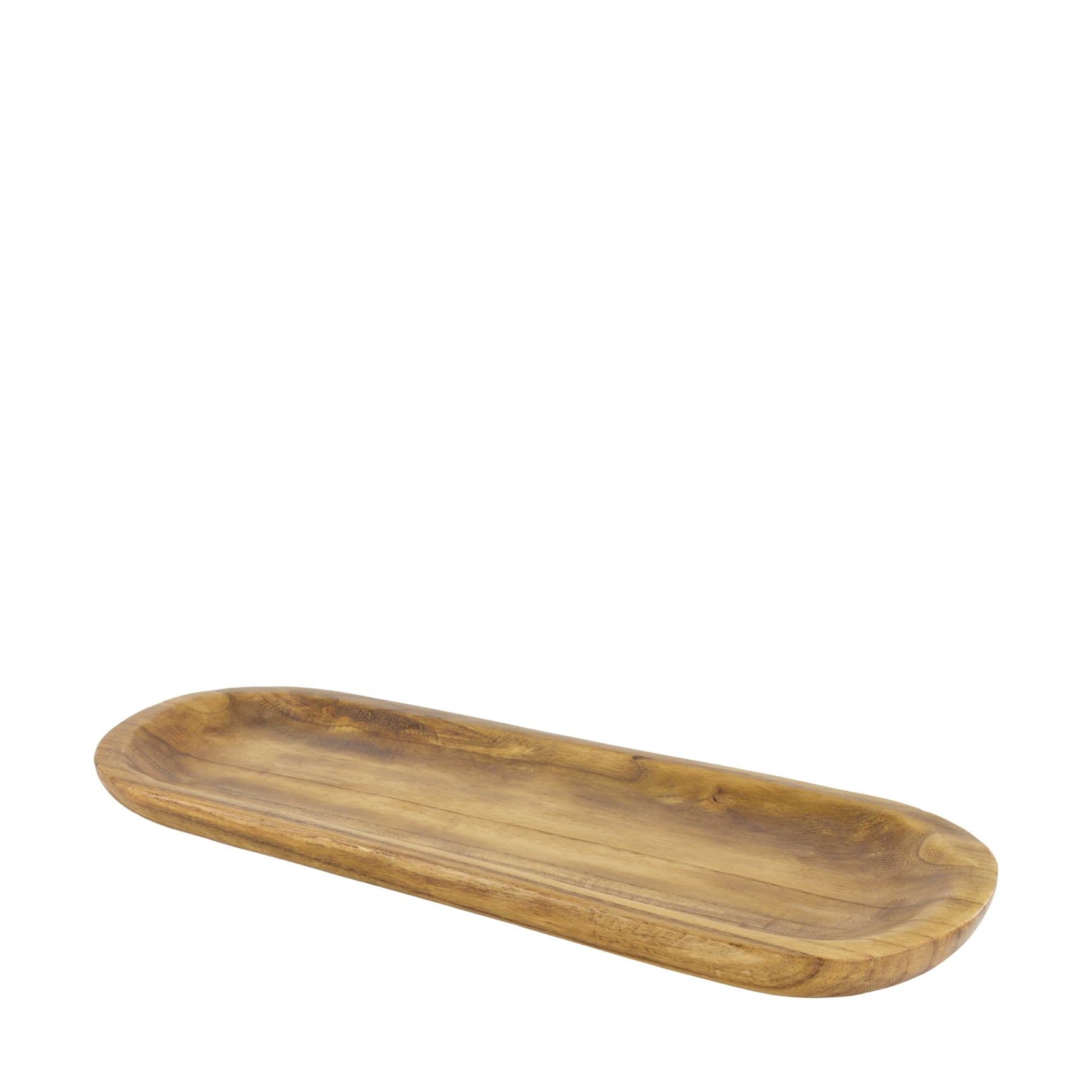 Tray oval paulownia hout 58x22x4cm