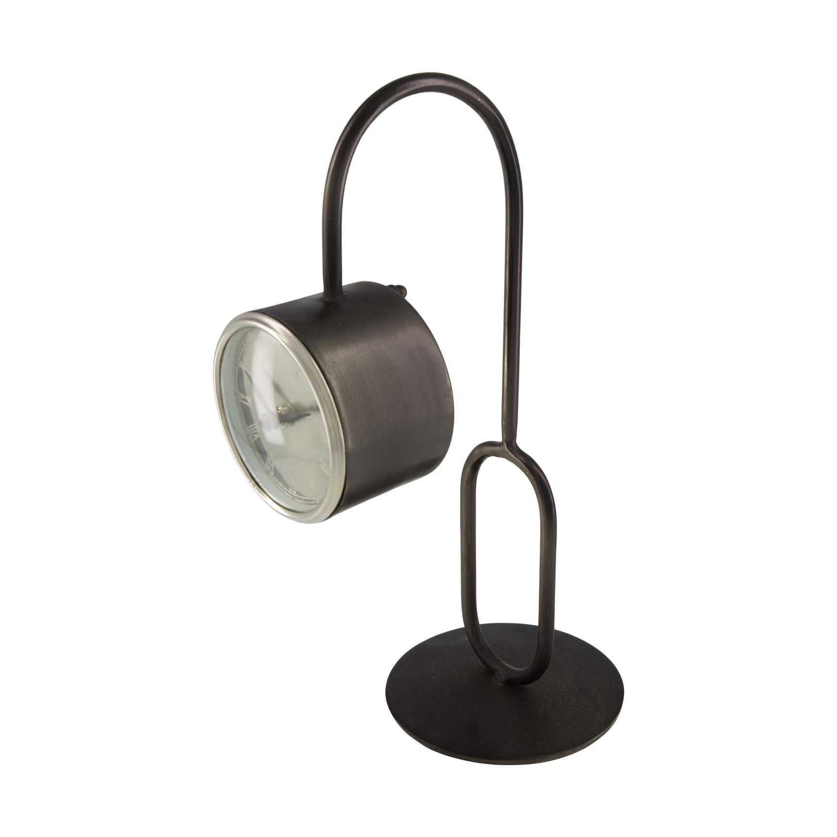 klok rond metaal 22x16x39cm