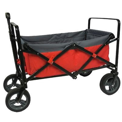 Outdoor Bolderwagen rood/grijs