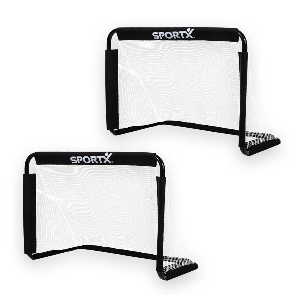 SportX metalen Voetbaldoel set 78x56x45cm