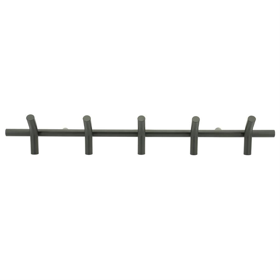 Wall coat rack Matto 5 haken zwart - By-Boo