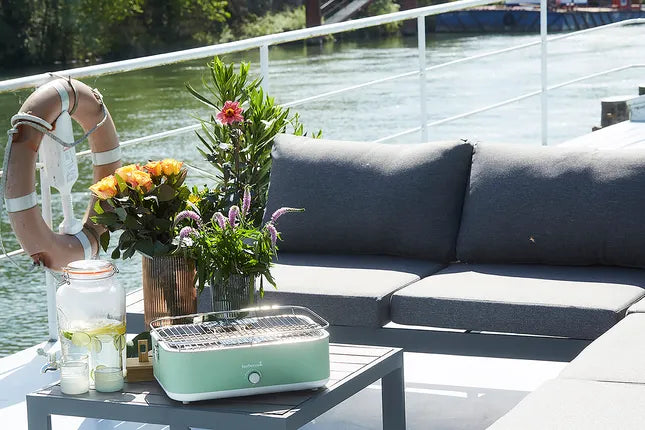 Barbecook - E-Carlo elektrische tafelgrill Paris Green 42,5x33x16,5cm