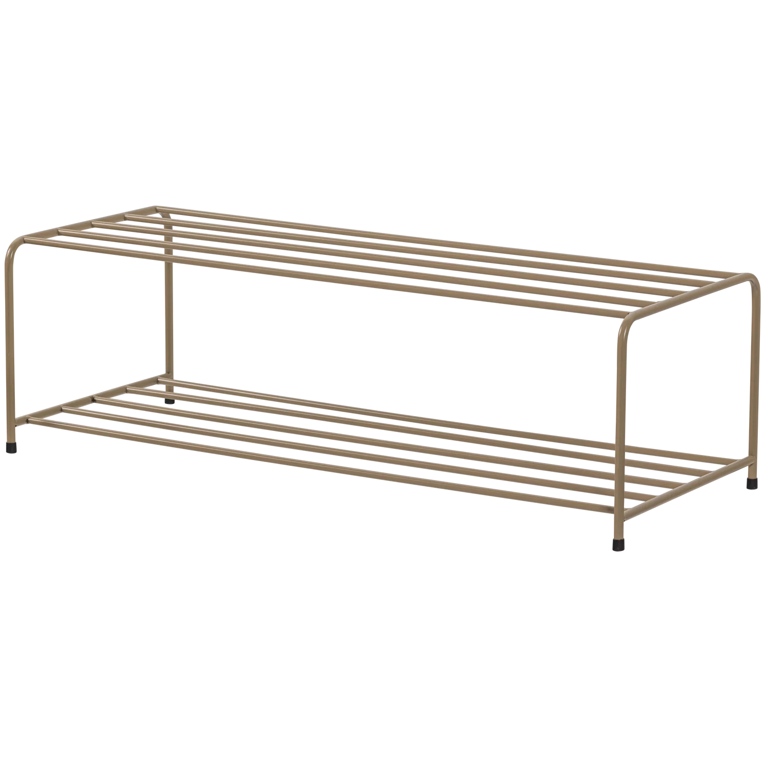 WOOOD - Josse staand schoenenrek metaal militair bruin