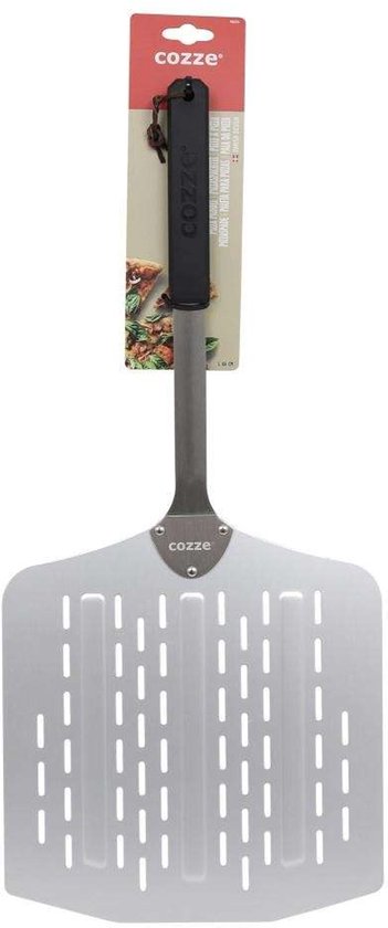 Cozze - Pizzaschep met gaatjes uit rvs 66x30x30cm