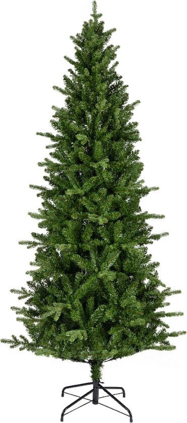 Groene kunstkerstboom met statief