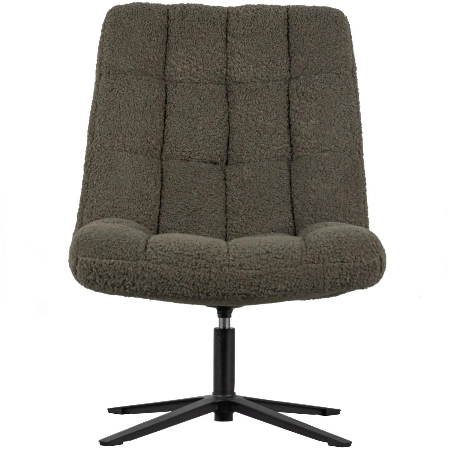 WOOOD - Job draaifauteuil teddy groen