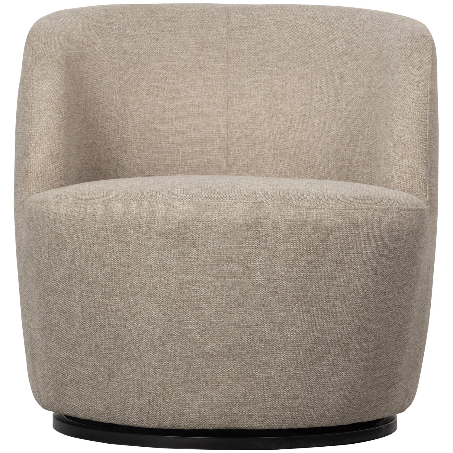 WOOOD - Serra draaifauteuil geweven stof zand