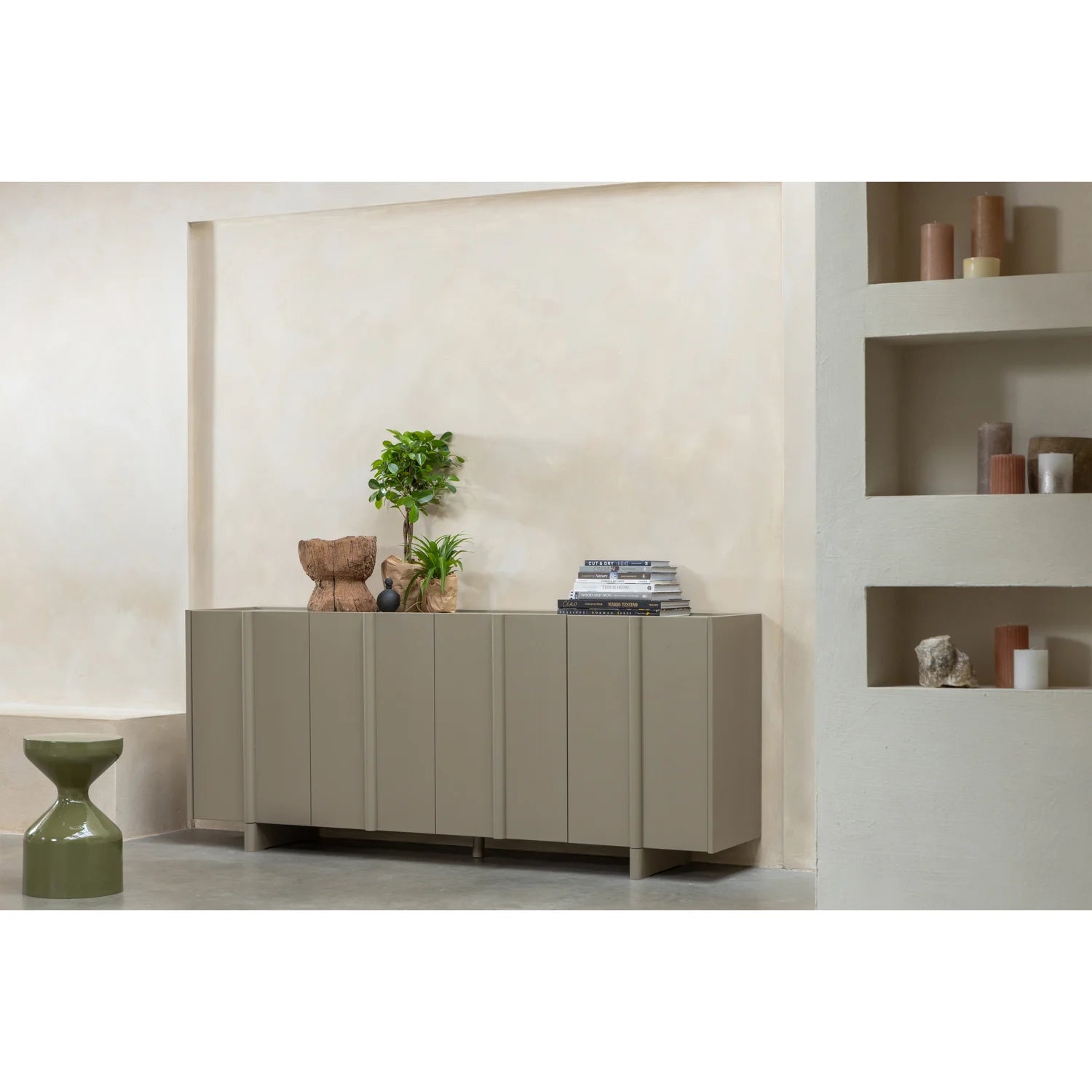 WOOOD - Floyd bijzettafel metaal groen