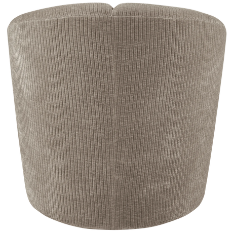 BePureHome - Mojo draaifauteuil geweven ribstof donkerzand