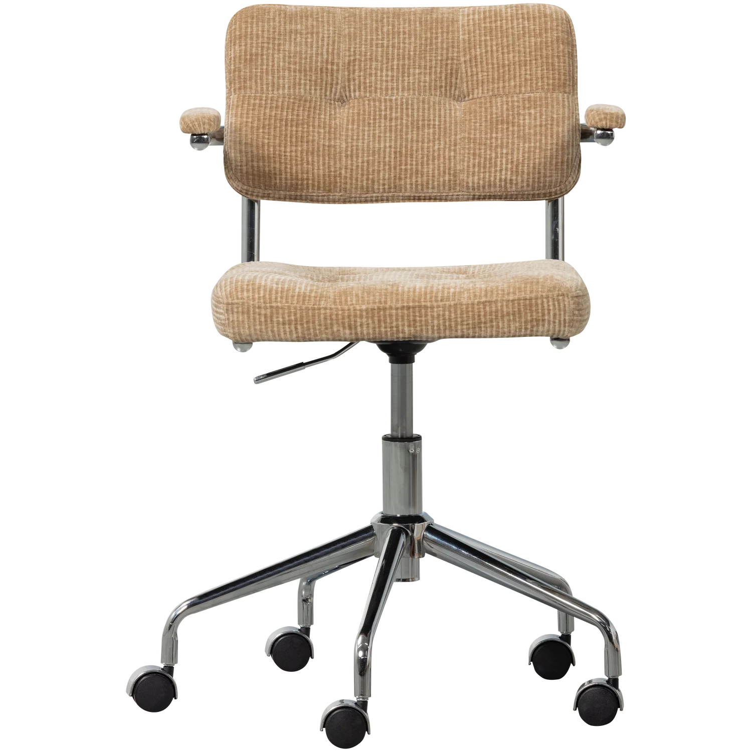 WOOOD - Kova bureaustoel geweven ribstof donkerzand