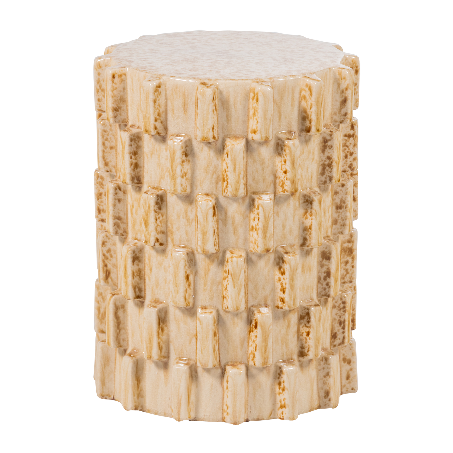 AXU DECORATIEVE BIJZETTAFEL O35X45 CM KERAMIEK ZAND