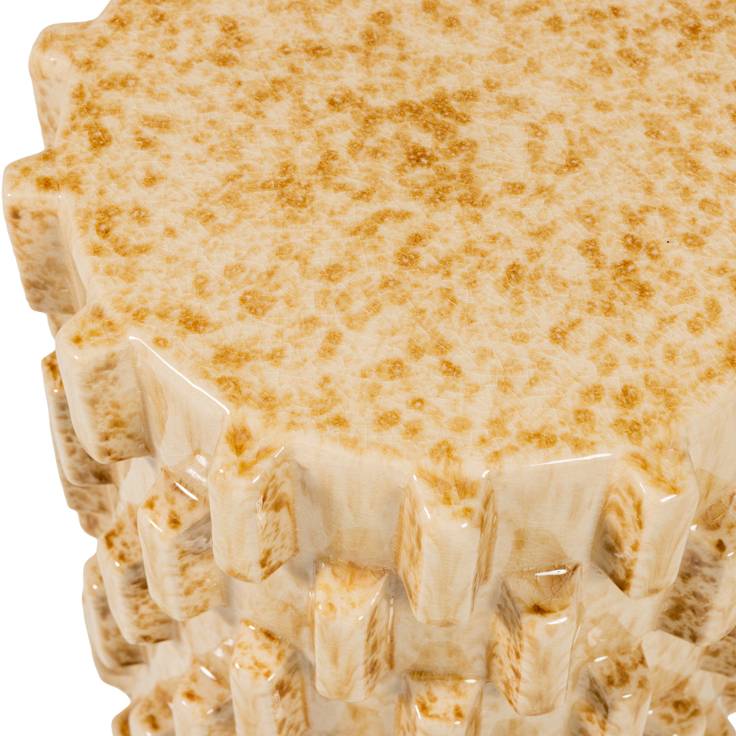 AXU DECORATIEVE BIJZETTAFEL O35X45 CM KERAMIEK ZAND