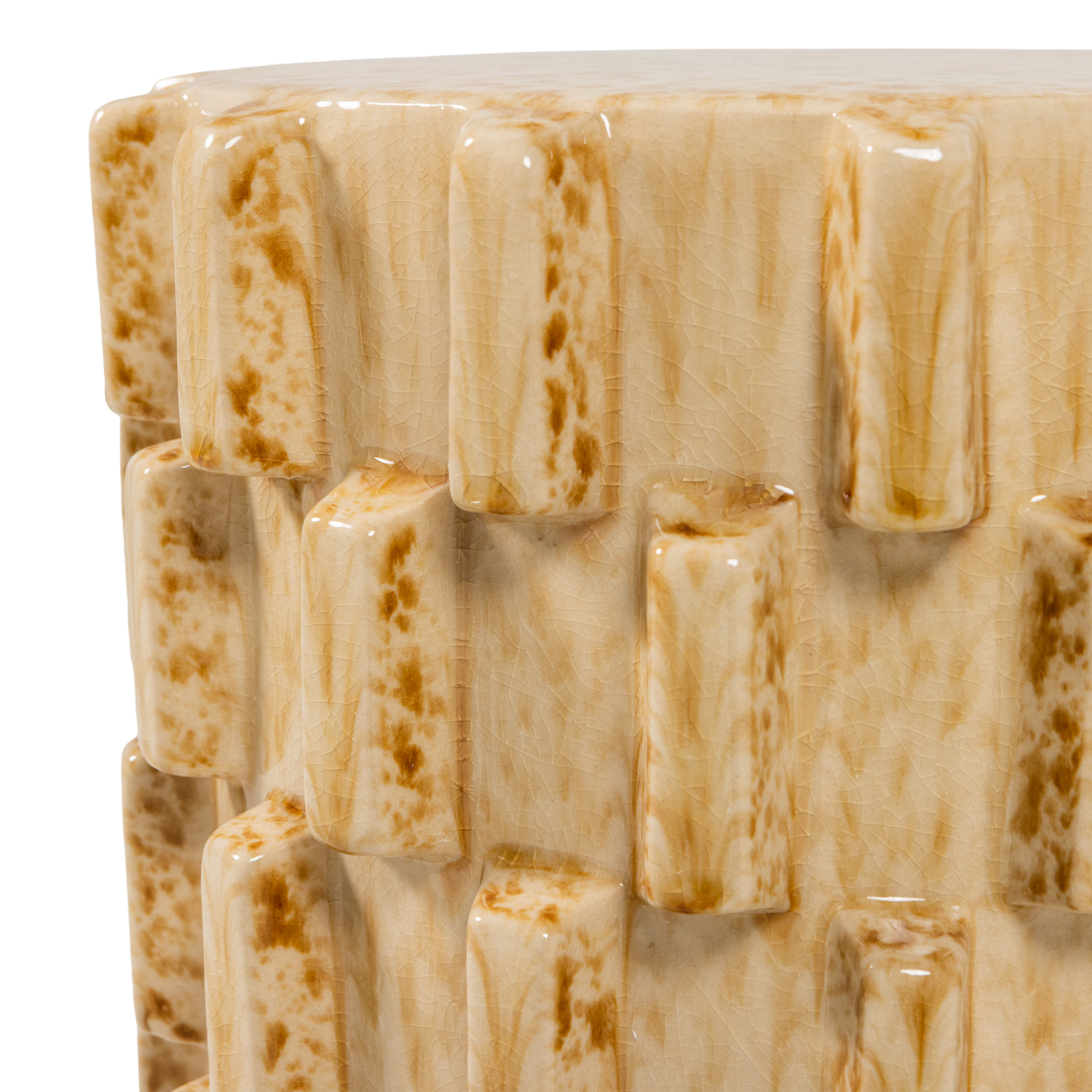 AXU DECORATIEVE BIJZETTAFEL O35X45 CM KERAMIEK ZAND