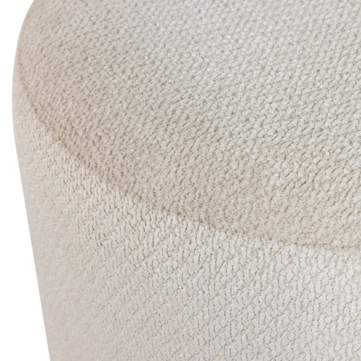 ISLEN POEF MET DRAAIVOET BOUCLE BEIGE