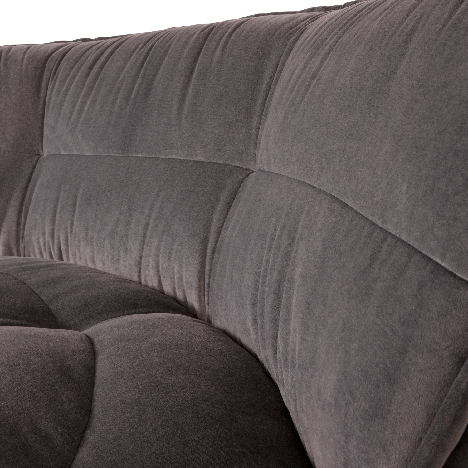 CLUSTER HOEKELEMENT VELVET CHOCOLADE BRUIN