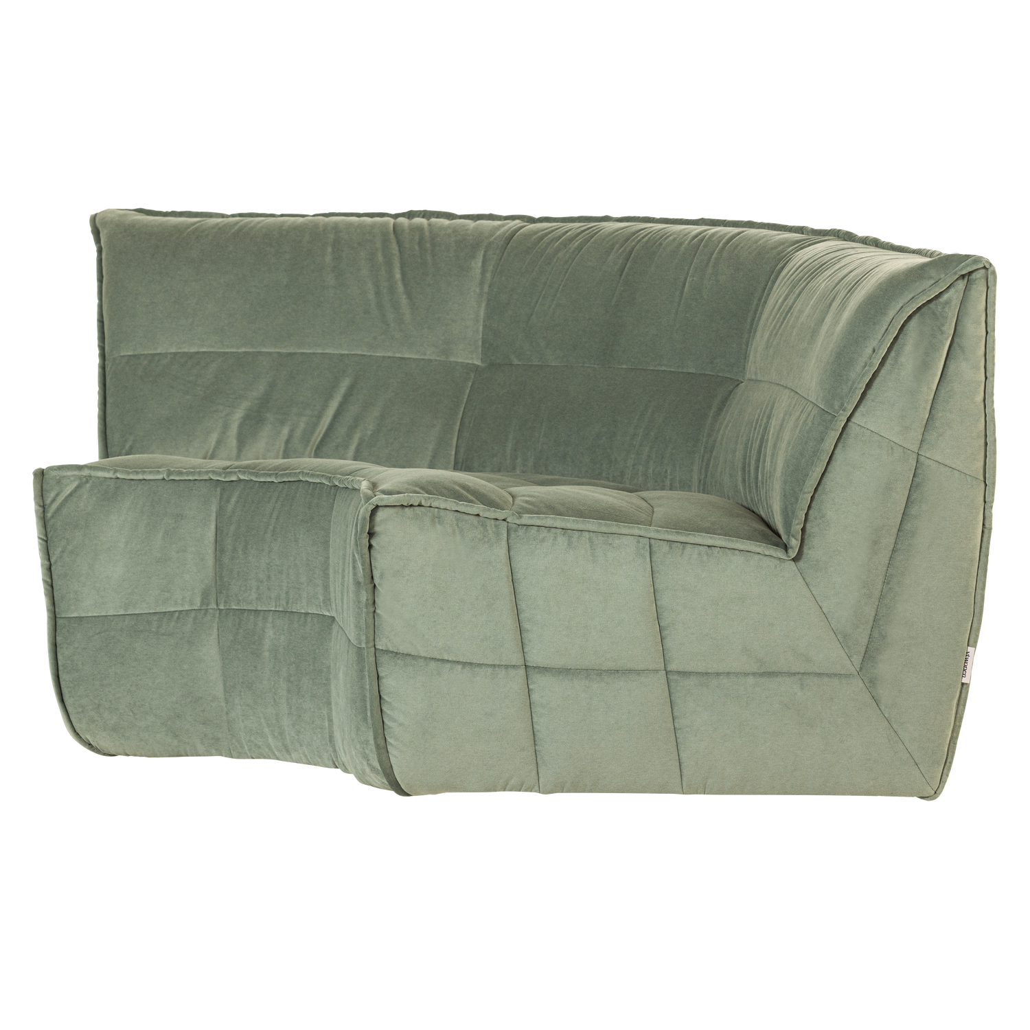 CLUSTER HOEKELEMENT VELVET PISTACHE GROEN