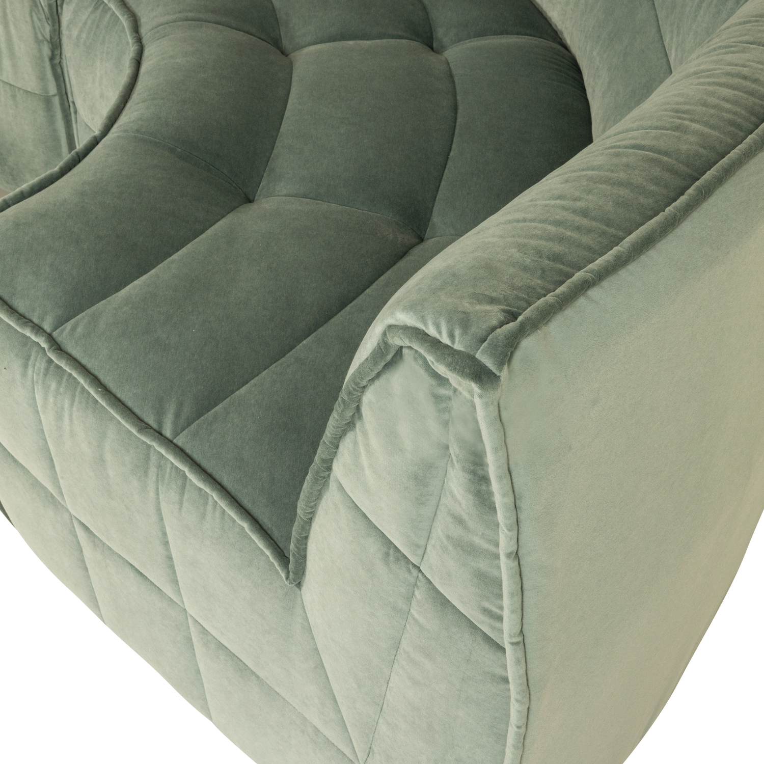 CLUSTER HOEKELEMENT VELVET PISTACHE GROEN