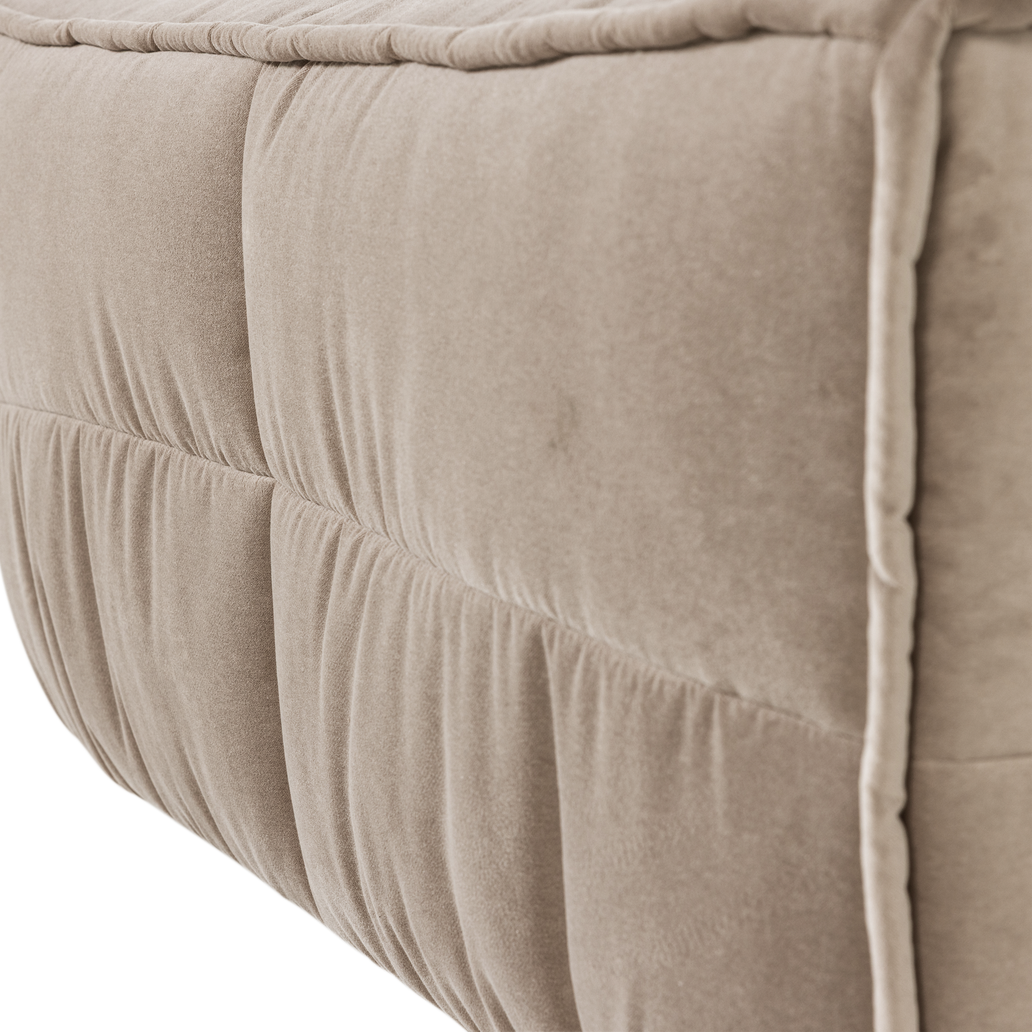 CLUSTER HOCKER VELVET CHOCOLADE WARM TAUPE