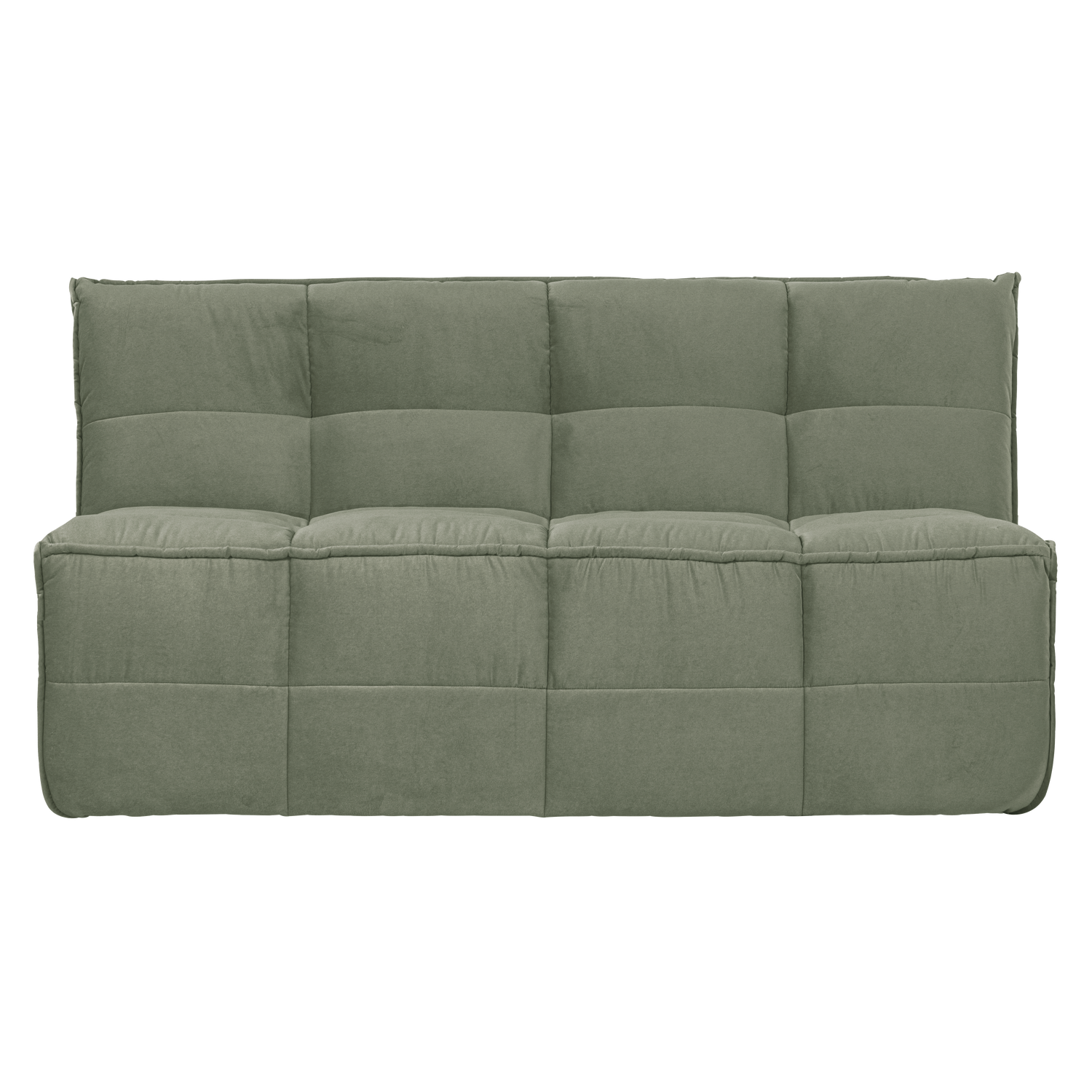 CLUSTER EETBANKJE MET RUGLEUNING VELVET PISTACHE GROEN