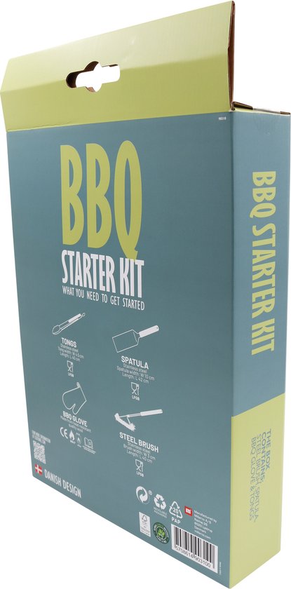 Cozze - 4-delige BBQ starter kit RVS