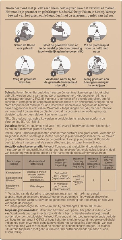 Pokon - Bio Tegen Hardnekkige Insecten Polysect Concentraat 175ml