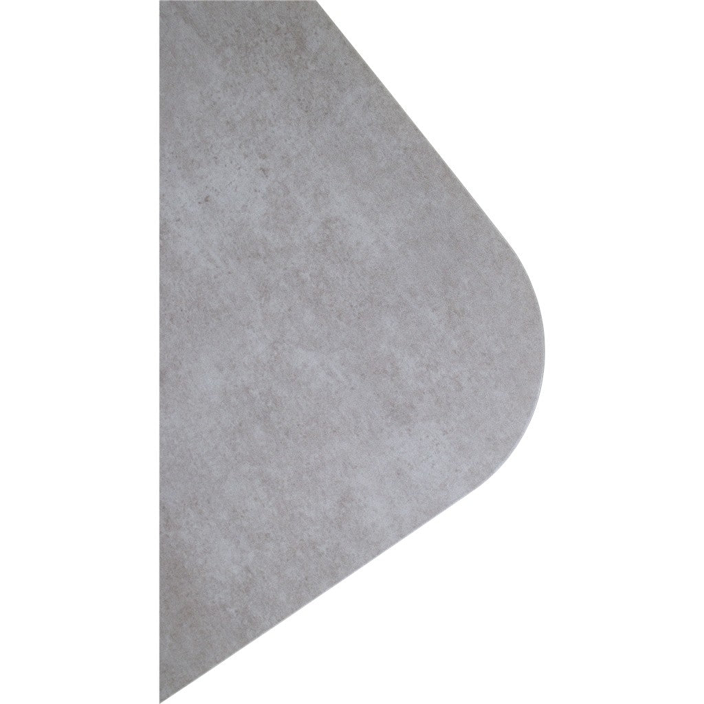 Ronde hoek van beige/grijze kussen met gladde stof