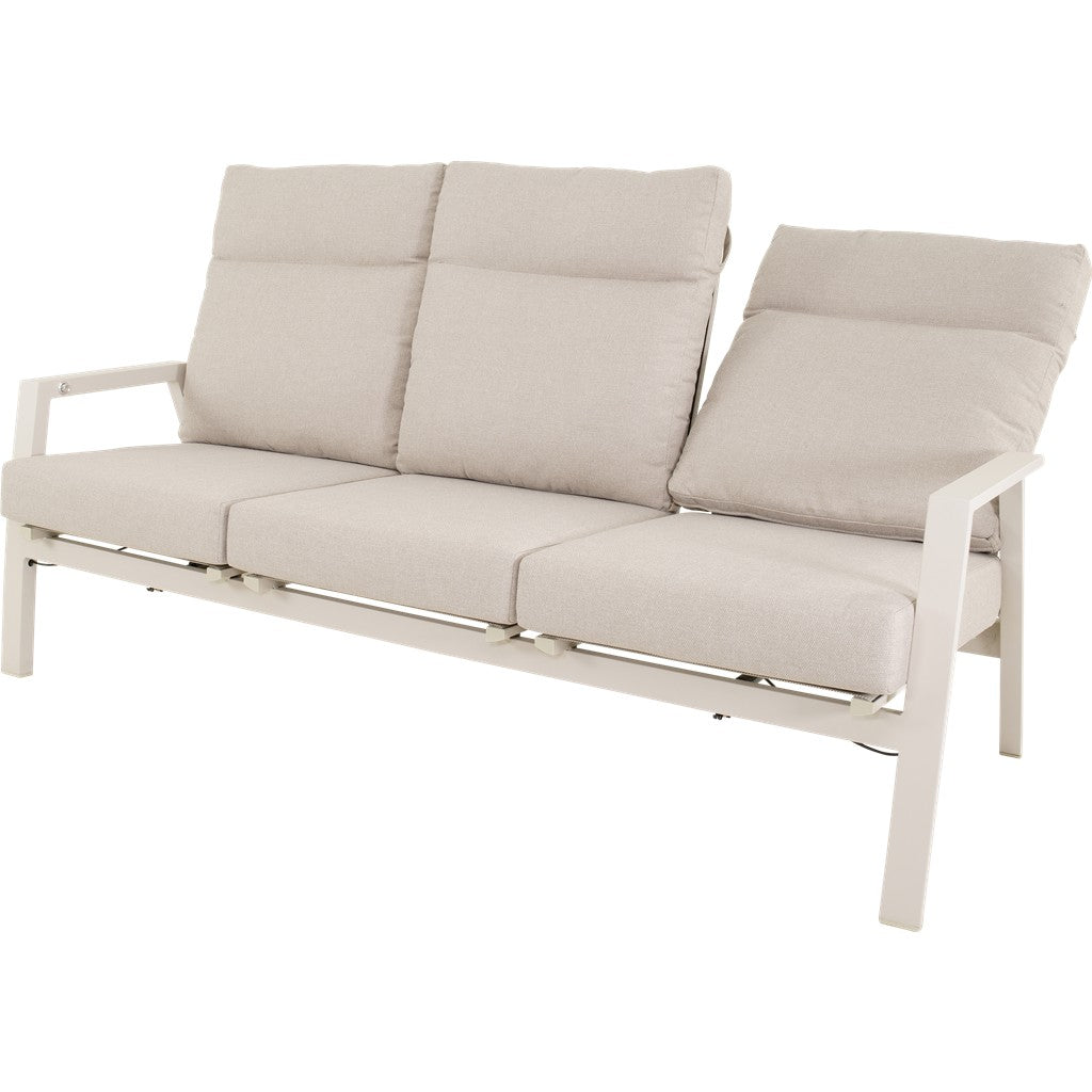 Loungebank Ohio crème 3-persoons