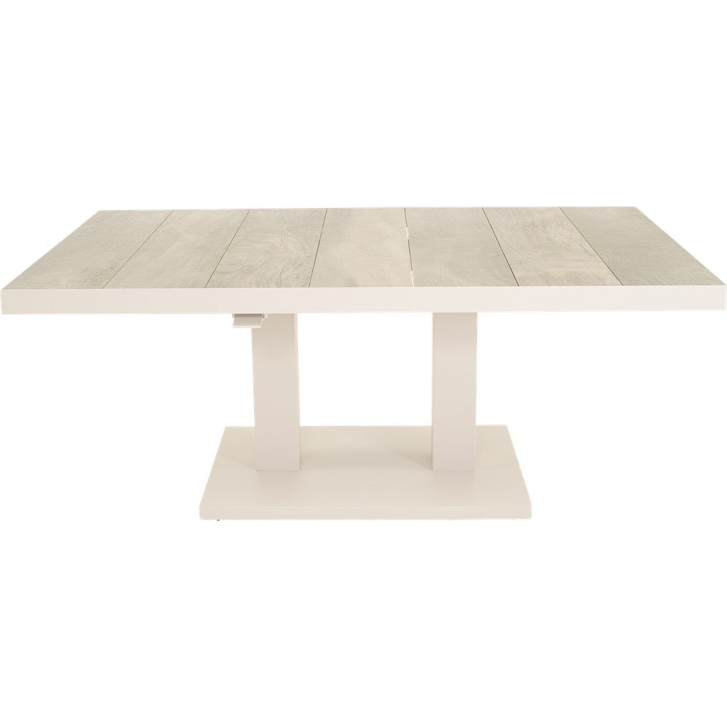 Loungetafel verstelbaar Prato Crema 140x85cm - Lesli Living