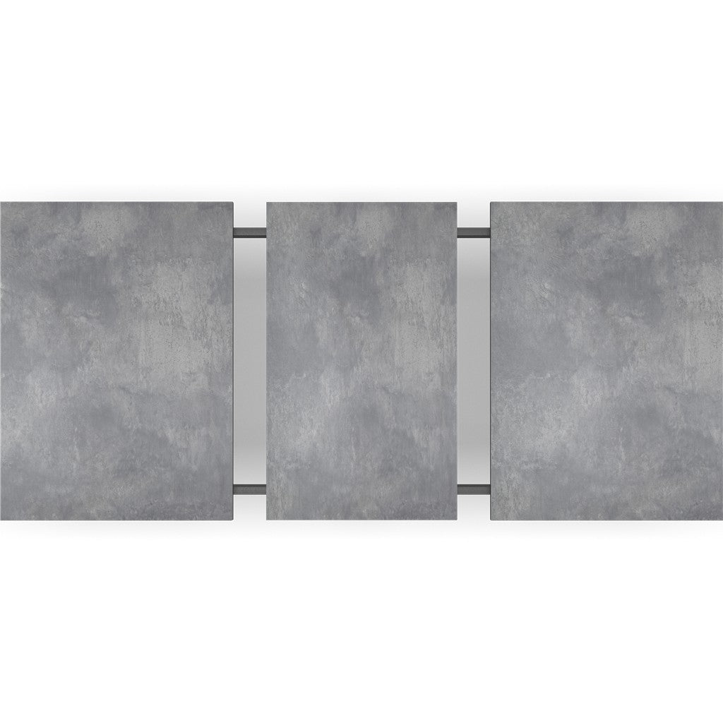Detail van verlengpanelen met metalen klemmen aan de zijkant