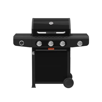 Barbecook Siesta 310 grafieten barbecue met gesloten deksel en bedieningsknoppen