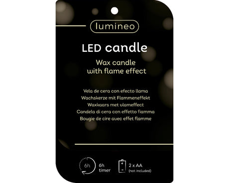 LED kaars wax steady binnen