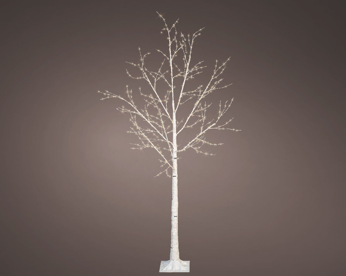 Micro LED boom pvc birch steady buiten dia100cm x H.180cm