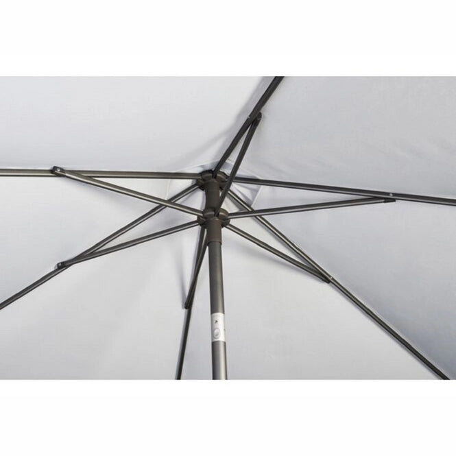 Parasolframe met kruisende stangen en centrale mast
