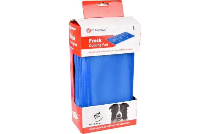 Flamingo - Koelmat Frosty Rechthoekig Blauw L | A:90cm B:50cm C:0,5cm