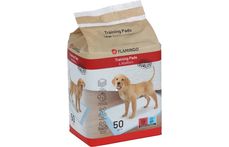 Training pads pakket Flamingo, trainingsmat voor puppy’s en honden (50 st.)