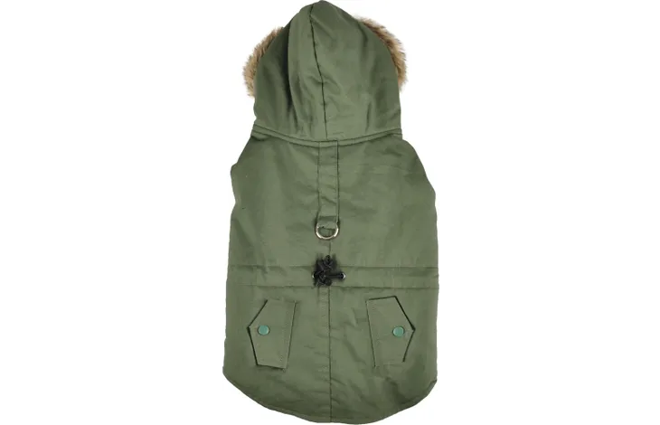 Flamingo - Winterjas Lennox Groen A:50cm B:46-50cm C:64-72cm